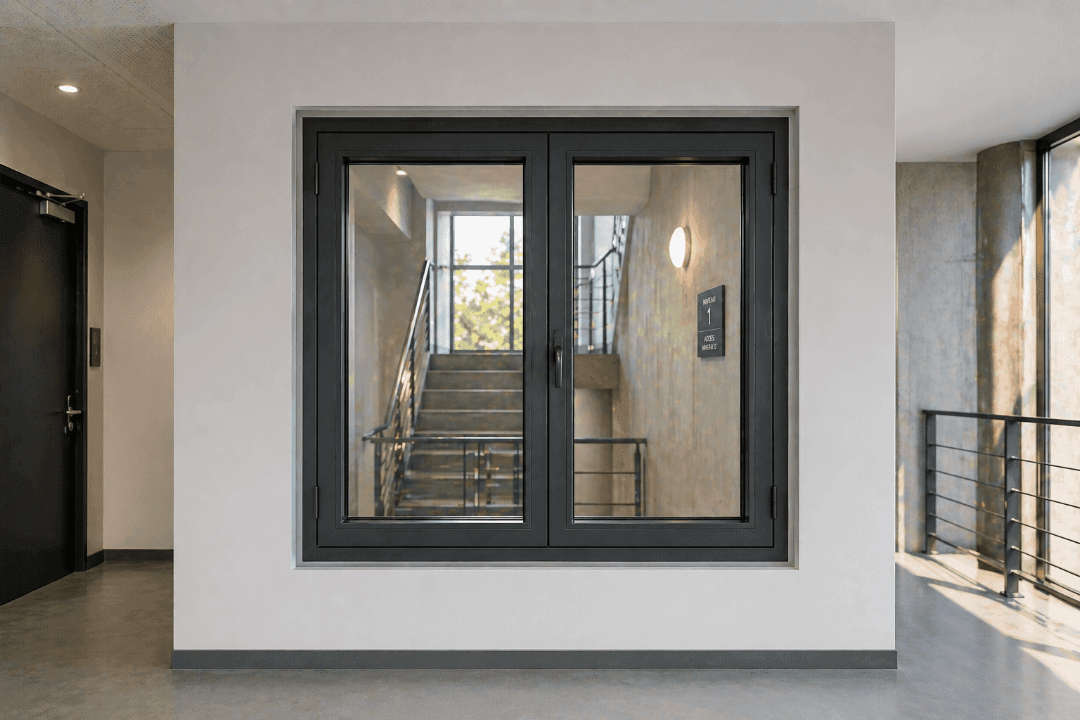 Fenêtre coupe-feu Aluminium